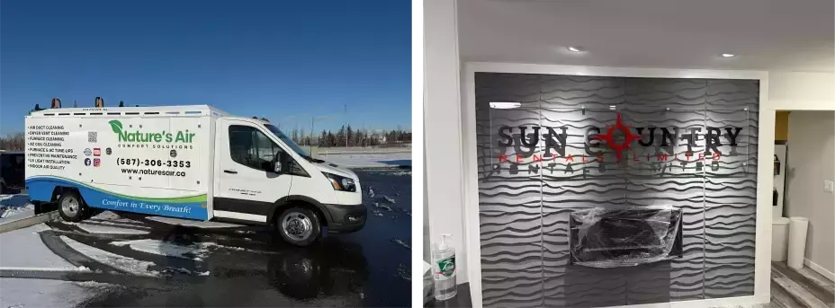 Illuminated sign installation by DG Signs